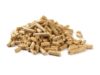 A small pile of wood pellets.