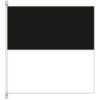 Bandiera del cantone svizzero di Friburgo, divisa in bianco e nero.