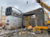 A UTSR Schmid firing system is assembled on the new building site of Gebrüder Steininger in Rastenfeld Germany.