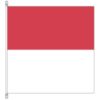 Flag of the Swiss canton of Solothurn, divided by red and white.